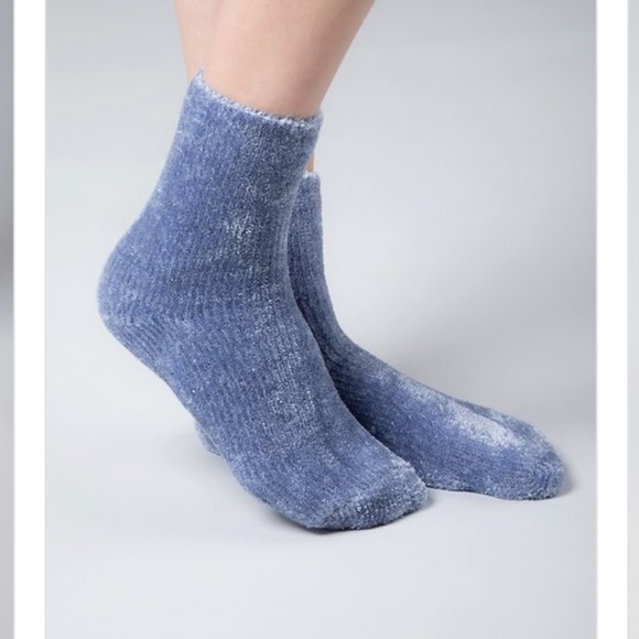 Coral Pink Chenille Socks - Picture 5 of 6